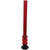 Moksha 24 Inch Transparent Red Tall 3 bulb Acrylic Bong. Tube Diameter 4cm