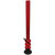 Moksha 24 Inch Transparent Red Tall 3 bulb Acrylic Bong. Tube Diameter 4cm