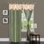 Panipat Textile Hub Light Green 4U Polyster Eyelet Door Curtains set of 2 Size 4x7 (PT-1001)