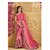 Ambar Textiles Pink Printed Chiffon Saree