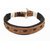 Sakhi Styles men's handmade genuine leather bracelet with anchor charm adjustable size with metal stud closer.
