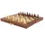 Desi Karigar Wooden Handmade Standard Classic Chess Board Game Small Chess Pieces Foldable Size 6 Inches (Non-Magnetic)