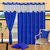 Panipat Textile Hub PURPLE 4U Polyster Eyelet Door Curtains set of 2 Size 4x7 (PT-1006)
