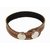 Sakhi Styles men's handmade genuine leather bracelet adjustable size with metal stud closer.