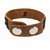 Sakhi Styles men's handmade genuine leather bracelet with cord work adjustable size with metal stud closer.