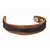 Sakhi Styles men's handmade genuine leather bracelet with cord work adjustable size with metal stud closer.