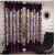 Panipat Textile Hub Wine Darbar Polyster Eyelet Door Curtains set of 2 Size 4x7 (PT-1027)