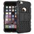 Kenal Hard Armor Hybrid Rubber Bumper Flip Stand Rugged Back Case Cover For Apple Iphone 6/6s/6s+ - BLACK