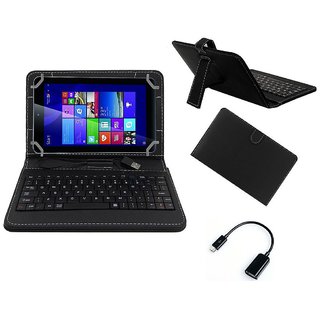 Krishty Enterprises 7inch Keyboard/Case For Intex IBuddy IN-7DD01 Tablet - BLACK With OTG Cable