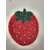 BiTs 5004 Strawberry Shaped Red Colored Net Beaded Luxorious Tea Coffee Glass Coaster -Set of 6