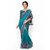 Triveni Green Brasso Embroidered Saree With Blouse