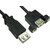 15cm USB 2.0 A Female to A Female Panel Mount Cable