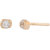 925 Sterling Silver White Topaz Tiny Studs for girls by Allure