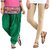 Stylobby Green Patiala Salwar Beige Legging Pack Of 2