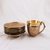 Brass Tea Set Pack of 6 Cup  Saucers Set (Copper Antique -Work)