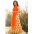 Style Amaze Present Designer Orange  White Lahenga Without Dupatta
