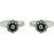 Raj Multicolor Silver Plated Cz Colour Spark Jaipuri Work Zircon Toe Ring