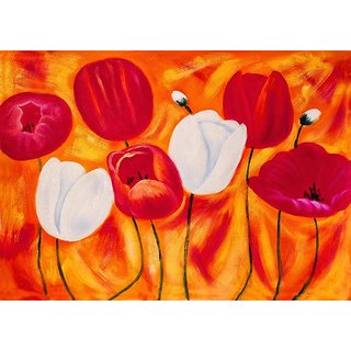 Vitalwalls - Abstract Painting - Art Print on Imported White Polypapier Gallary Wrapped on PVC Frame