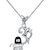 Shiyara Jewells Sterling Silver Shiva Om God Pendant With CZ Stones For Women(PS00138)