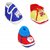 Brats N Angels Multi-Colour Fabric Micro Sheet Shoes (Pack of 3)