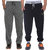 Vimal-Jonney Multicolor Cotton Trackpants For Men (Pack Of 2)