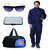 Abloom Blue Track suit Blue Duffle bag  Men's Sunglasses With Card Holder Combo