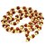 Rudraksh Mala of 54+1 beads with golden capping