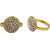 Raj Jewels Golden Plated Cz Colour Spark Toe Ring