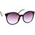 Stacle Modern Inspired Round Women's Sunglasses (Black Frame) (ST15175)