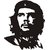 Che Guevara Hood, Bumper, Sides, Windows Car Sticker (Black)