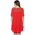Shakumbhari Red Rayon A-line Floral Print Mini Dress