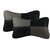 DLT Designer Car Seat Neck Cushion Pillow - Grey and Black Colour
