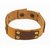 Sakhi Styles men's handmade genuine leather bracelet with 3d design adjustable size with metal stud closer.