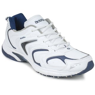 Buy Action Men S White Blue Lace Up Sport Shoes Online 1399