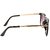 Stacle Keyhole Bridge Metal Temple Arms Rectangular Unisex Sunglasses (Black ...