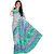 Mafatlal White Silk Printed Saree With Blouse