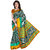 Mafatlal Green Polycotton Printed Saree With Blouse