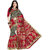 Mafatlal Red Polycotton Printed Saree With Blouse