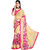 Mafatlal Yellow Georgette Printed Saree With Blouse