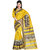 Mafatlal Yellow Polycotton Printed Saree With Blouse