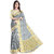Mafatlal Grey Polycotton Printed Saree With Blouse