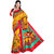 Mafatlal Yellow Polycotton Printed Saree With Blouse