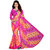 Mafatlal Pink Georgette Printed Saree With Blouse