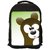 Snoogg Cute Bear Character Designer Laptop Backpacks