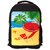 Snoogg Tropical Beach Vector Designer Laptop Backpacks