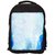 Snoogg Blue Roses Digitally Printed Laptop Backpack