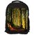 Snoogg Blossom Forest Digitally Printed Laptop Backpack
