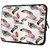 Snoogg Colorful Feather 10.2 Inch Soft Laptop Sleeve