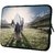 Snoogg Horse Eating Grass 10.2 Inch Soft Laptop Sleeve