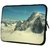 Snoogg Snow Mountains 10.2 Inch Soft Laptop Sleeve